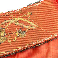 Amazing Antique Metallic Embroidery on Silk Ribbon (Collection of Pieces)