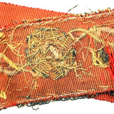 Amazing Antique Metallic Embroidery on Silk Ribbon (Collection of Pieces)