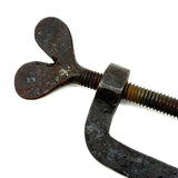 Antique Hand-forged Iron Quilting Clamp with Big Heart (One of Two More Just Found)