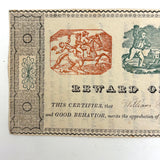 Lovely Small Collection of Early Paper Rewards of Merit with Hand-coloring