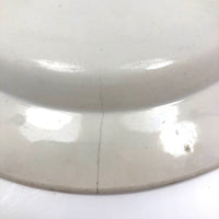 Early 19th C. French Creil Montereau Faience Rebus Plate ((Hairline Crack)