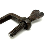 Antique Hand-forged Iron Quilting Clamp with Folky Heart (One of Two More Just Found)