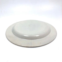Early 19th C. French Creil Montereau Faience Rebus Plate ((Hairline Crack)