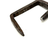 Antique Hand-forged Iron Quilting Clamp with Folky Heart (One of Two More Just Found)
