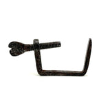 Antique Hand-forged Iron Quilting Clamp with Folky Heart (One of Two More Just Found)