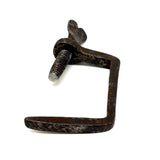 Antique Hand-forged Iron Quilting Clamp with Folky Heart (One of Two More Just Found)