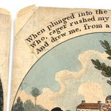 Odes to Tippoo the Dog, Wonderful c.1840s Mounted Hand-colored Storybook Engravings, Set of Five