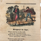 Lovely Small Collection of Early Paper Rewards of Merit with Hand-coloring