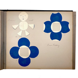 Early 20th Century Froebel Kindergarten Accordion Fold Album: Paper Weaving, Folding, Thread Drawing, More (Copy)