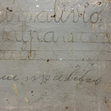 Yellow Bed, Black Chair, Man in White, Beautifully Naive 1912 Mexican Folk Art Retablo