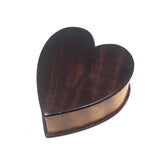 Treen Heart Shaped Box Made of Three Woods