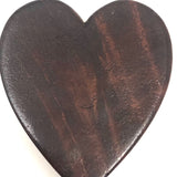 Treen Heart Shaped Box Made of Three Woods