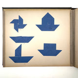 Early 20th Century Froebel Kindergarten Accordion Fold Album: Paper Weaving, Folding, Thread Drawing, More (Copy)