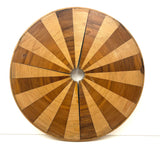 Lovely Handmade Wheel of Alternating Woods with Unknown Purpose