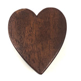 Treen Heart Shaped Box Made of Three Woods