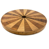 Lovely Handmade Wheel of Alternating Woods with Unknown Purpose