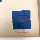 Early 20th Century Froebel Kindergarten Accordion Fold Album: Paper Weaving, Folding, Thread Drawing, More (Copy)