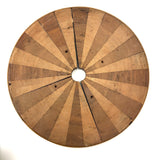 Lovely Handmade Wheel of Alternating Woods with Unknown Purpose
