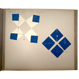 Early 20th Century Froebel Kindergarten Accordion Fold Album: Paper Weaving, Folding, Thread Drawing, More (Copy)