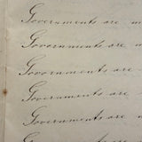 Revenge is Pleasure Only to a Mean Man, Chloe Mann's 1836 Penmanship Notebook