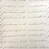 Revenge is Pleasure Only to a Mean Man, Chloe Mann's 1836 Penmanship Notebook