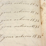 Revenge is Pleasure Only to a Mean Man, Chloe Mann's 1836 Penmanship Notebook