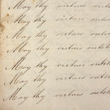 Revenge is Pleasure Only to a Mean Man, Chloe Mann's 1836 Penmanship Notebook
