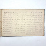 Revenge is Pleasure Only to a Mean Man, Chloe Mann's 1836 Penmanship Notebook