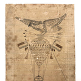 The Eagle Balloon and Flag, 1862, Drawn by John Johnston at "Winder Hospittle", Virginia