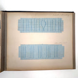 Early 20th Century Froebel Kindergarten Accordion Fold Album: Paper Weaving, Folding, Thread Drawing, More (Copy)