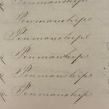 Revenge is Pleasure Only to a Mean Man, Chloe Mann's 1836 Penmanship Notebook