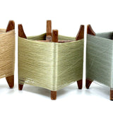 Sculptural (Noguchi-esque!) Old Japanese Spools Wound in Luminous, Ethereal Spun Silk Thread (Sold Individually)