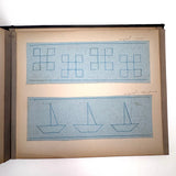 Early 20th Century Froebel Kindergarten Accordion Fold Album: Paper Weaving, Folding, Thread Drawing, More (Copy)