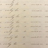 Revenge is Pleasure Only to a Mean Man, Chloe Mann's 1836 Penmanship Notebook