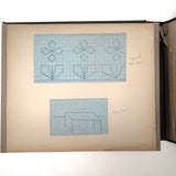 Early 20th Century Froebel Kindergarten Accordion Fold Album: Paper Weaving, Folding, Thread Drawing, More (Copy)