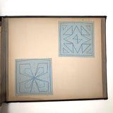 Early 20th Century Froebel Kindergarten Accordion Fold Album: Paper Weaving, Folding, Thread Drawing, More (Copy)