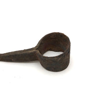 Very Old Hand-forged Iron Ring with Gestural Tail