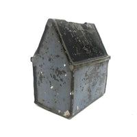 Sweet Little 19th C. Tole Painted Bank