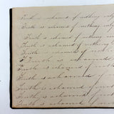 Revenge is Pleasure Only to a Mean Man, Chloe Mann's 1836 Penmanship Notebook