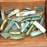 Magical Collection of Ancient Iridescent Glass Shards and Bits