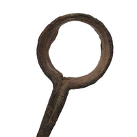 Very Old Hand-forged Iron Ring with Gestural Tail