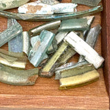 Magical Collection of Ancient Iridescent Glass Shards and Bits