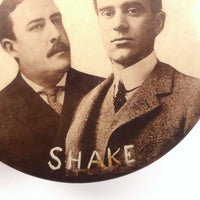 Curious c. 1900 Odd Fellows “Shake” Photo Button, A.H Armen Manf’g Co. Boston