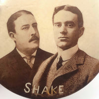 Curious c. 1900 Odd Fellows “Shake” Photo Button, A.H Armen Manf’g Co. Boston