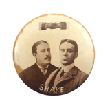 Curious c. 1900 Odd Fellows “Shake” Photo Button, A.H Armen Manf’g Co. Boston
