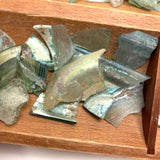 Magical Collection of Ancient Iridescent Glass Shards and Bits