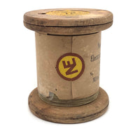 Antique New England Electrical Works Spool of Copper Magnet Wire with Original Label 