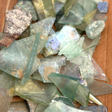 Magical Collection of Ancient Iridescent Glass Shards and Bits