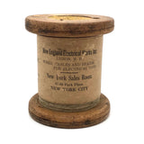 Antique New England Electrical Works Spool of Copper Magnet Wire with Original Label 
