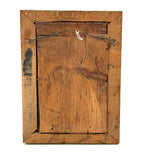 Doubly Lovely: Victorian Tinsel Painting of Flowers in Original Shell Decorated Frame from Bristol, Maine